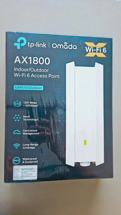 Мощная всепогодная точка доступа Wi-Fi 6 TP-Link EAP610-Outdoor AX1800