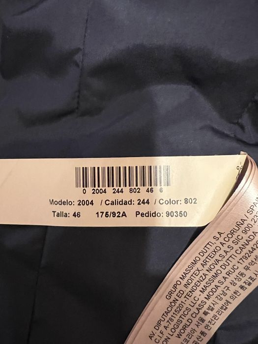 Sacou matlasat barbatesc Massimo Dutti XS/S