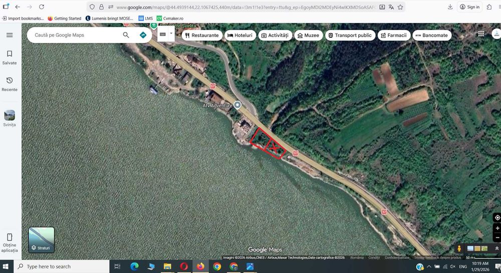 Vând teren intravilan - intrare in Svinita, Clisura Dunarii, utilitati