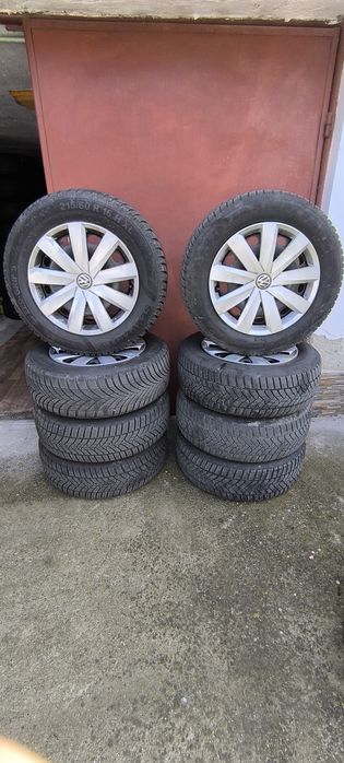 Jante cu anvelope de iarna 215/60/16 5x112