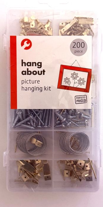 Комплект за закачане на картини и декорации 200 бр