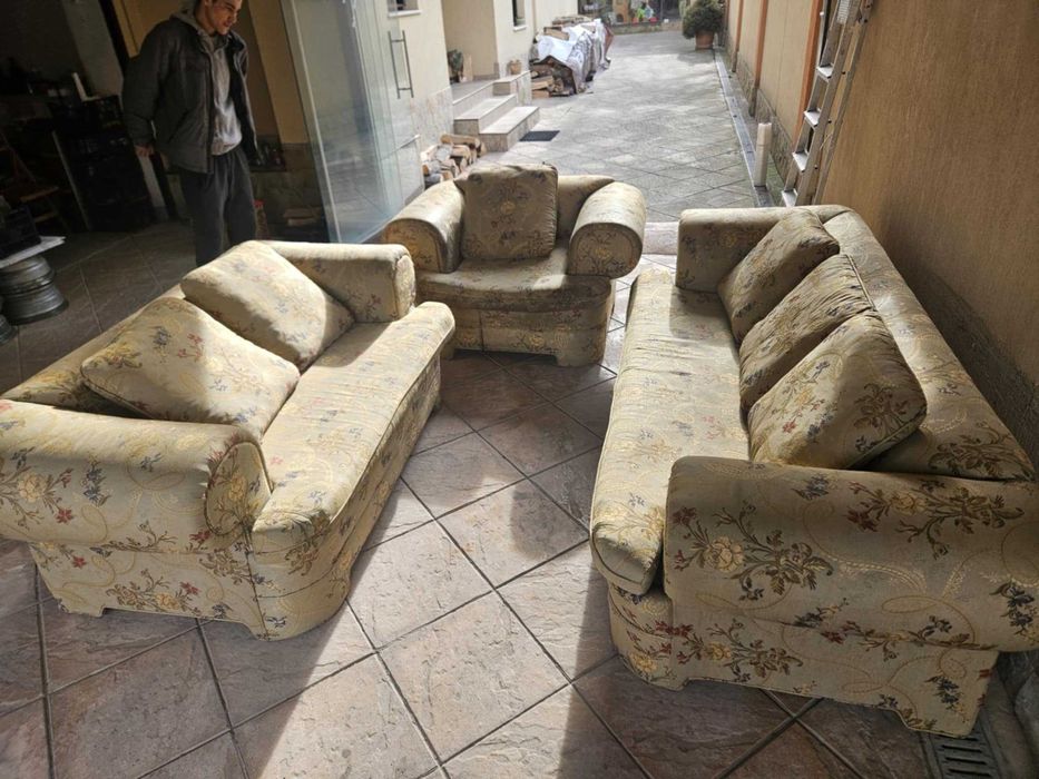 Комплект мека мебел – 3-ка, 2-ка и фотьойл.