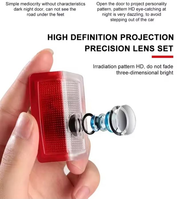 Set 2 lampi led cu proiector logo AMG - Mercedes