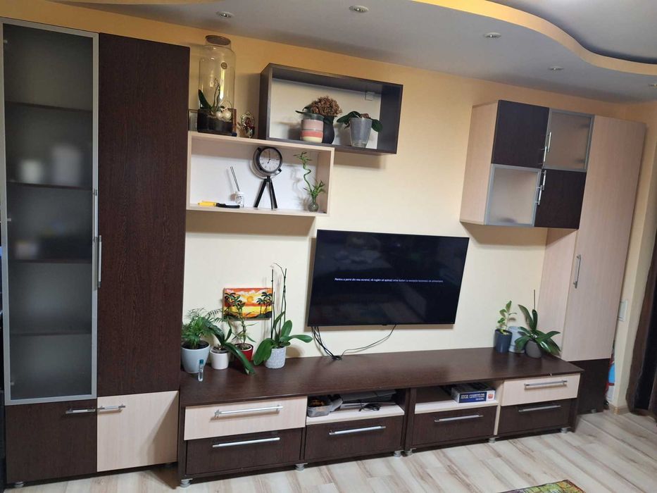 Mobila Living din pal melaminat (WENGE & CREAM)