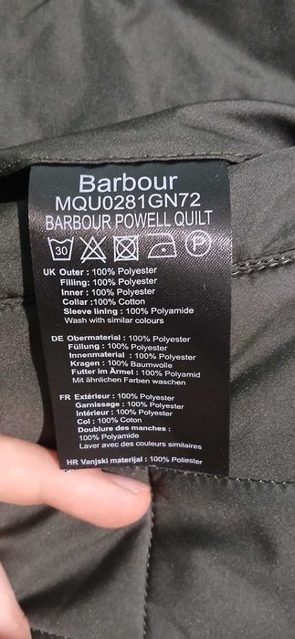 Мъжко яке Barbour Powell Quilt размер L