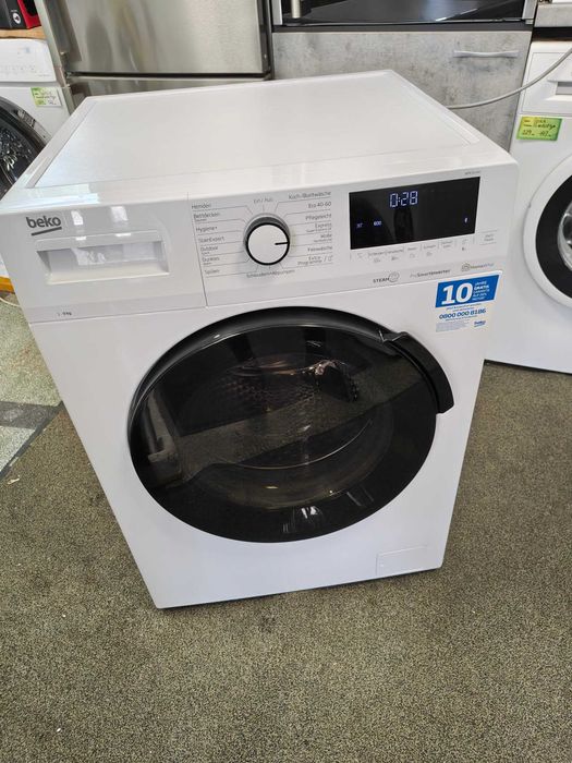 А+++ Инверторна Пералня машина BEKO-БЕКО 9 кг 1400 об/мин SteamCure