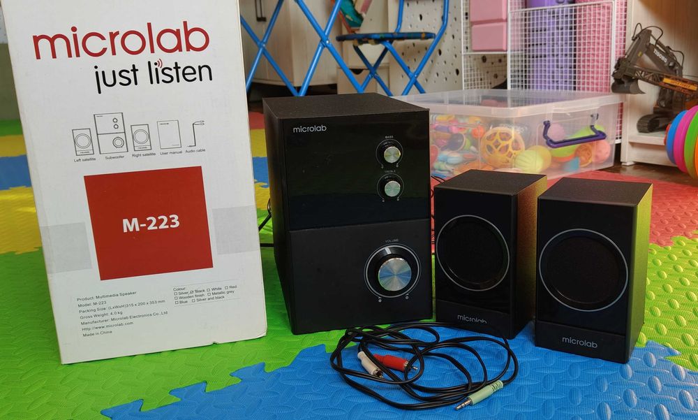 Microlab M-223 (2.1), б/у — отличное состояние