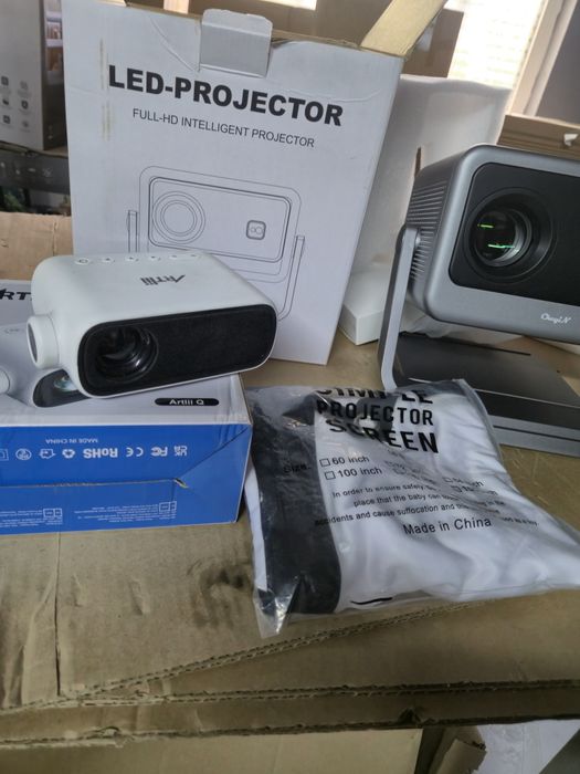 ТопЦена./2025г./5G,/WiFi.6/.Smart проектор с вграден Android и приложе