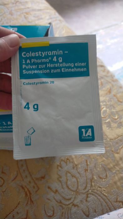 Colestyramin - 1 A Pharma (4 г порошка в пакетах)