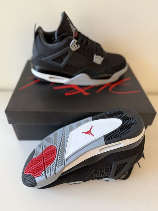 Air Jordan 4 Retro Black Canvas Full Box