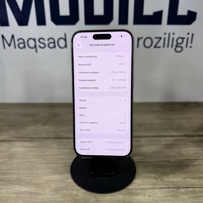 iPhone 15 Pro natural 88% NASIYA BOR