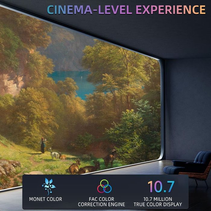 Проектор Formovie X5 кинотеатр дома или на улице до 1000" 4К 4500ansi