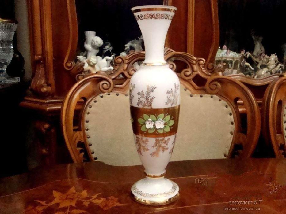 Ваза для цветов смальта Чехословакия