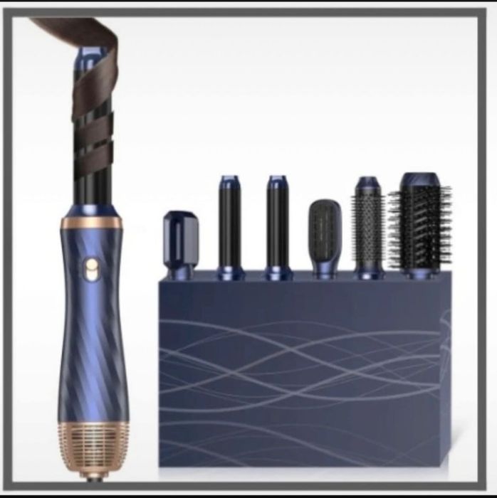 Aparat coafat păr cu 6 accesorii