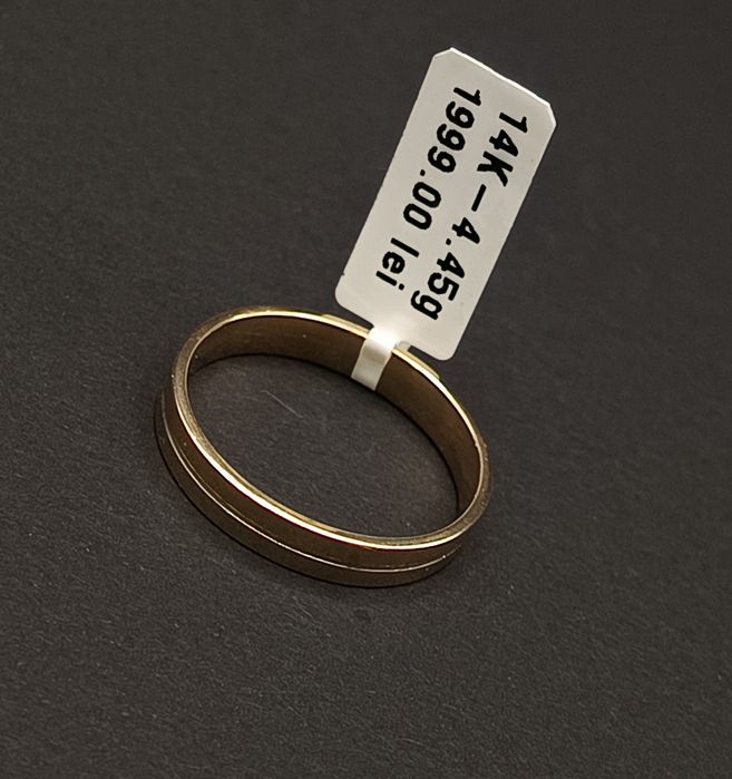 Verighetă bărbat Aur 14k /585.  4,45 grame