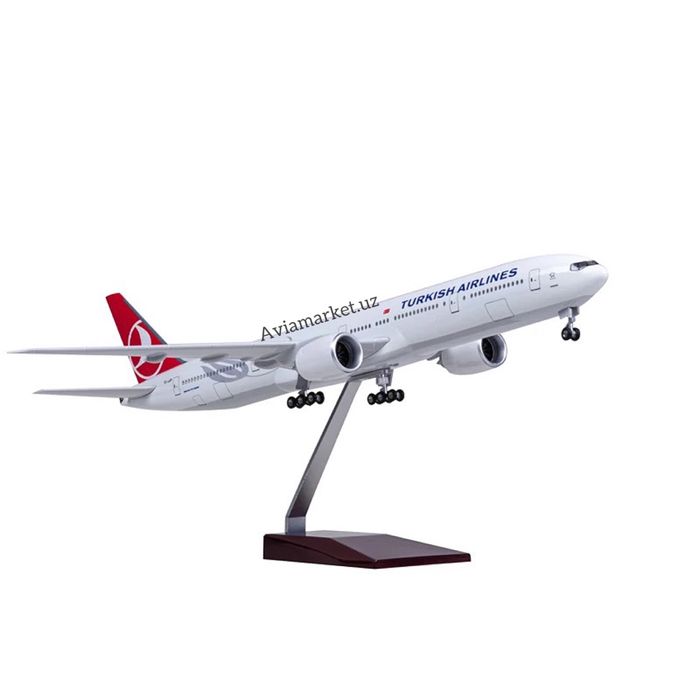 Самолет модель BOEING-777-300 ER Turkish Airlines с LED подсветкой