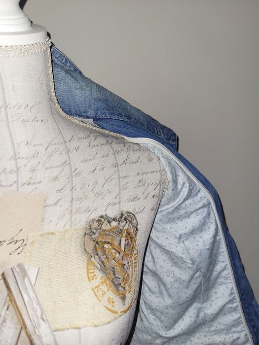 Geaca blugi pictata manual