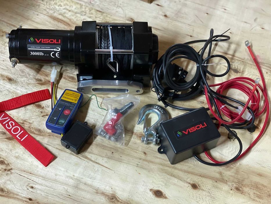 Troliu atv Visoli 3000lbs /1360kg cu cablu sintetic