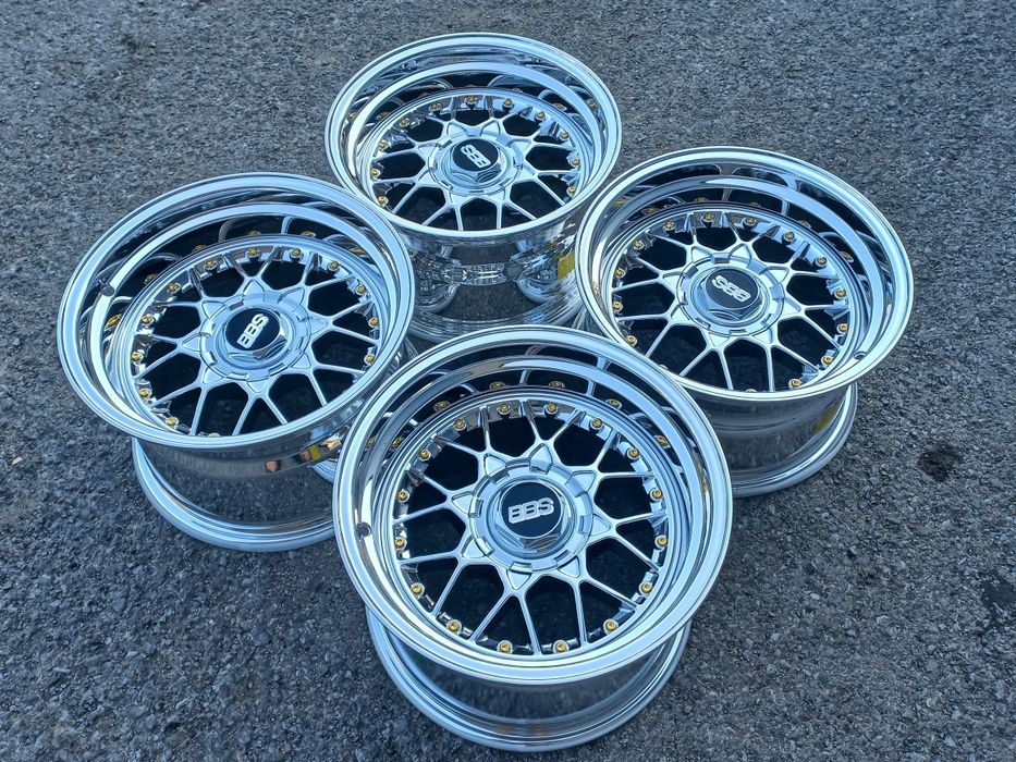 16"4х100 Bbs Fm3 Chrome 9-10j et15-12 Bmw E30 Golf 2 3...Чисто Нови..
