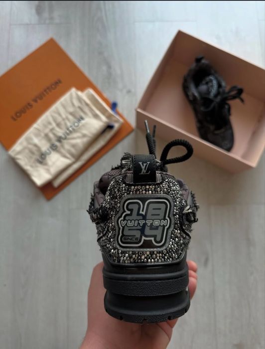 Adidasi Louis Vuitton Skate crystals