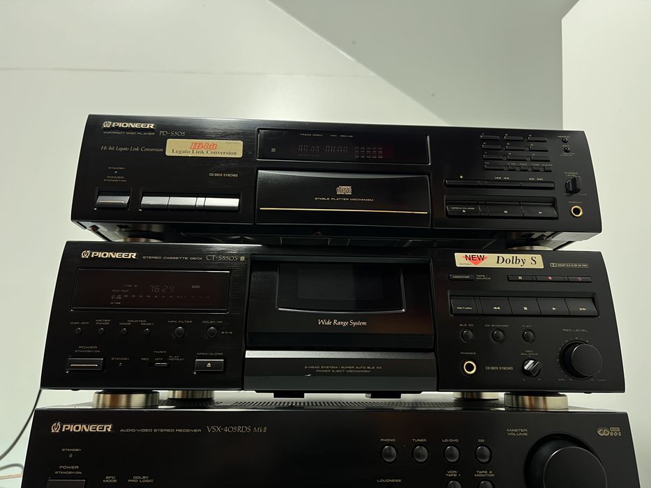 Linie Pioneer, Deck CT-S550S 3 Head Dolby S, Receiver VSX-405RDS MK II
