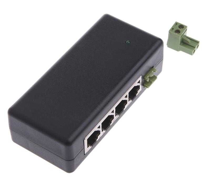ФотоВолт 8Port Poe HUB Splitter Injector Мрежов Инжектор IP Камери NVR