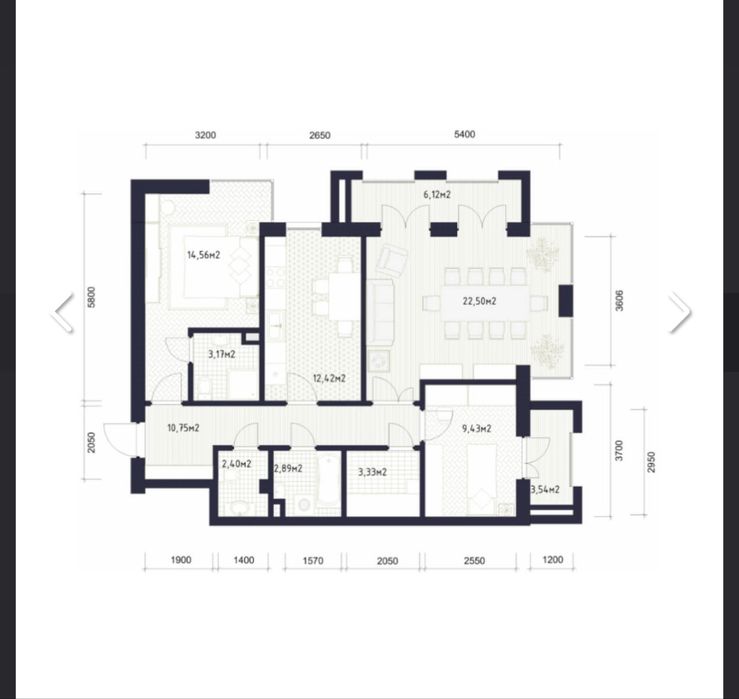 Продается квартира в элитной новостройке Qorasuv Plaza 3 ком. 93 кв.м