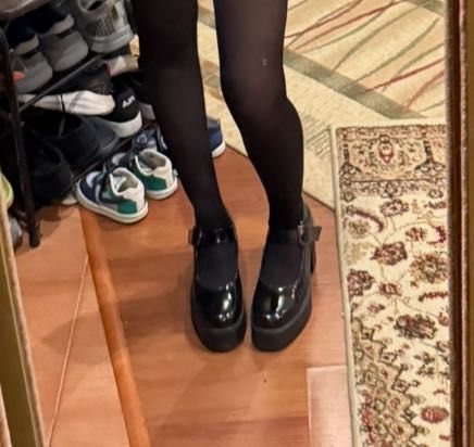 Туфли на толстом каблуке