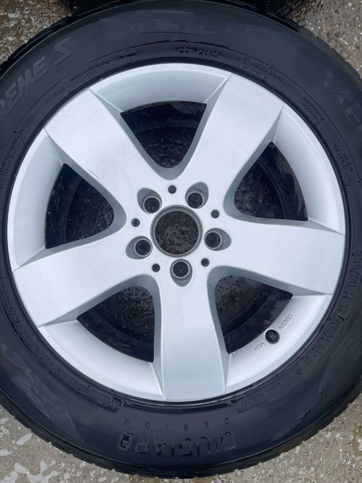 Set jante aliaj R17 Mercedes 5 x 112 cu anvelope de iarna