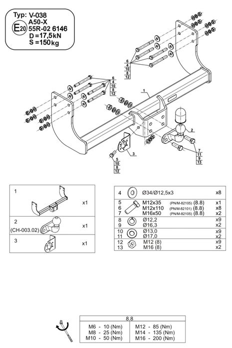 Cârlig Remorcare Man Tge 2017 2026  TOATĂ GAMA CÂRLIGE CRAFTER OFERTĂ