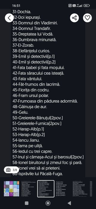 Vând/Schimb diafilme cu povești-Stare:F.B-40 lei buc/B-30 lei/S-20 lei