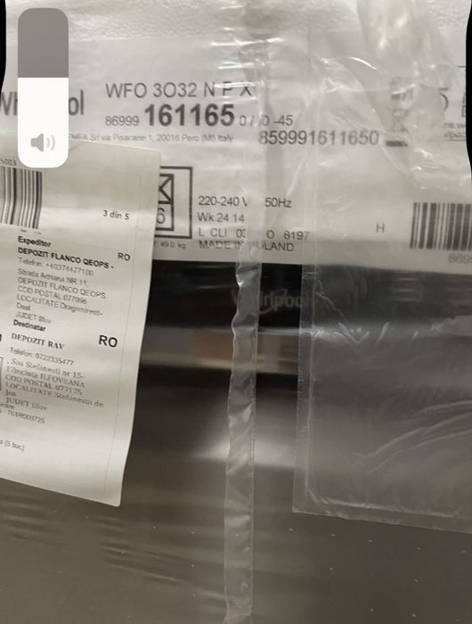 Masina de spalat vase Whirlpool 14 seturi 10 programe! Nou Sigilat !