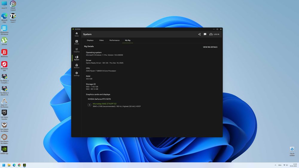 Pc Gaming, RTX 5070, RYZEN 7, Garantie