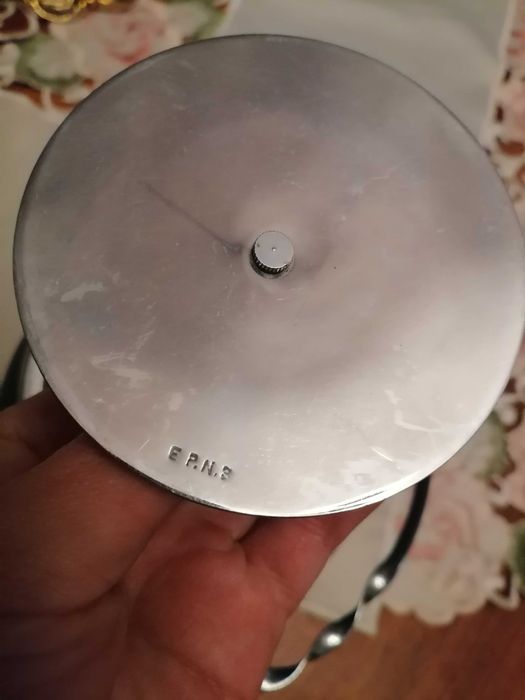 Wedgwood cobalt blue  biscuit barrel EPNS