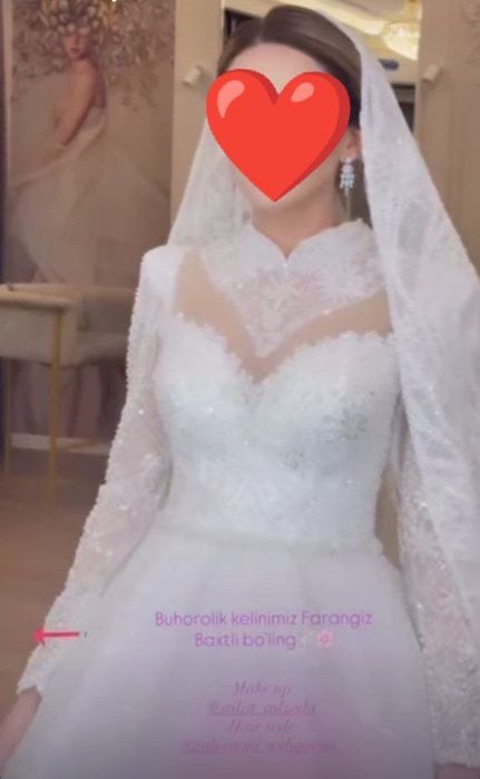 Kelin kuylak koʻp kiyilmagan 1 marta kiyilgan xolati alo