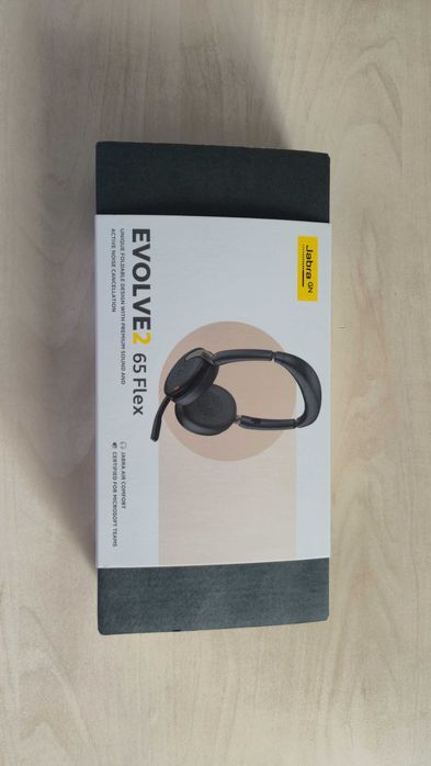 Jabra Evolve2 65 Flex Noi - Căști profesionale wireless, stare impecabilă (ANC, Teams, Wireless)
