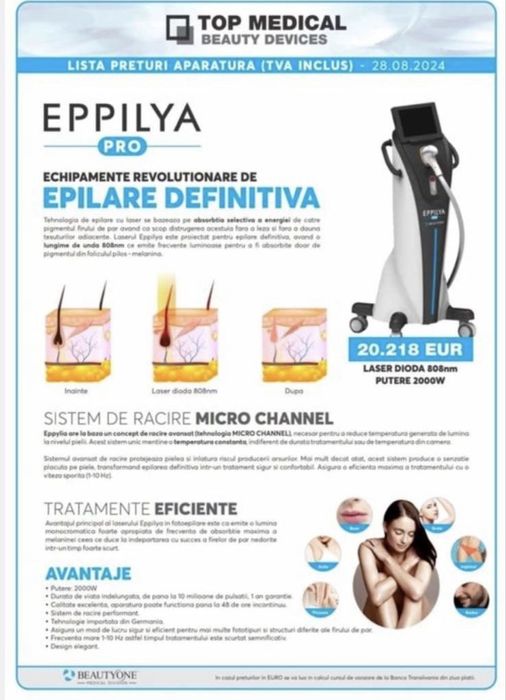 De vânzare aparat epilare definitivă EPPILYA pro BEAUTYFONE