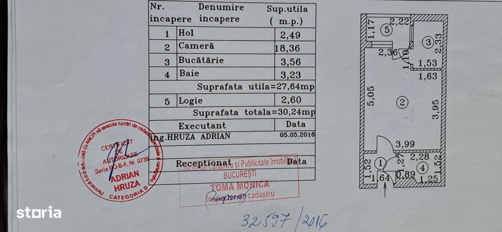 Costin Georgian metrou, garsoniera. parter/10