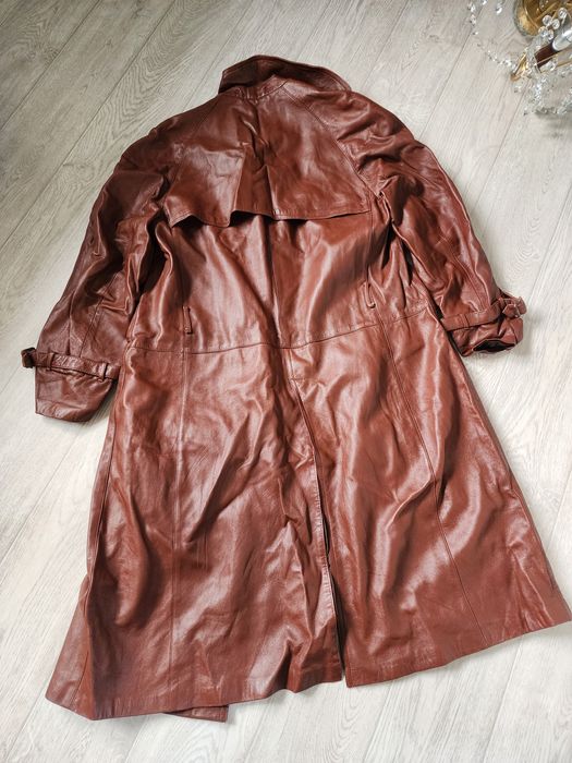 Плащ кожаный мужской в хорошем состоянии