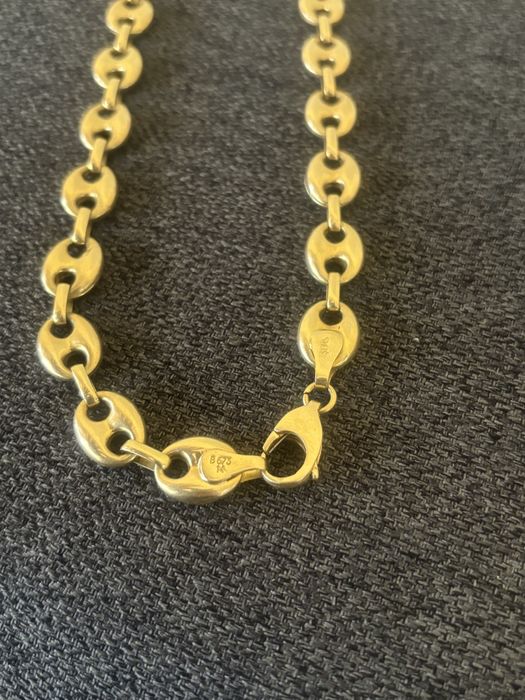 Златни синджири 14к /585 скорпион и бобови зърна