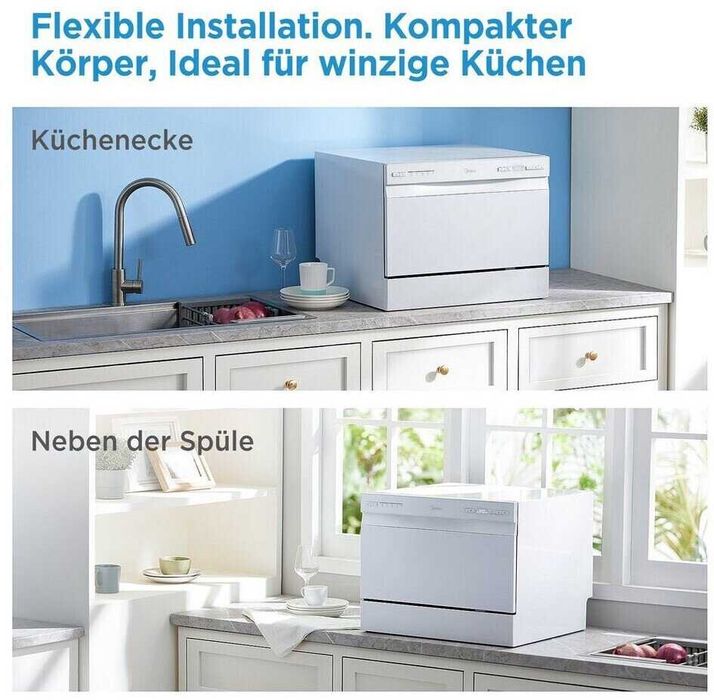 Съдомиялна кубче MIDEA MDWTT0602MW-WE