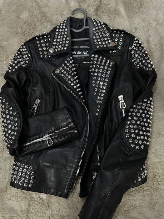 Geacă piele naturală VAV SKINS – originală