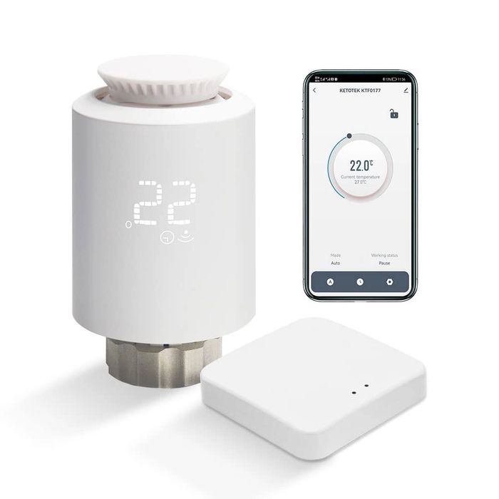 Комплект електронен интелигентен термостат за радиатор с Zigbee  WiFi