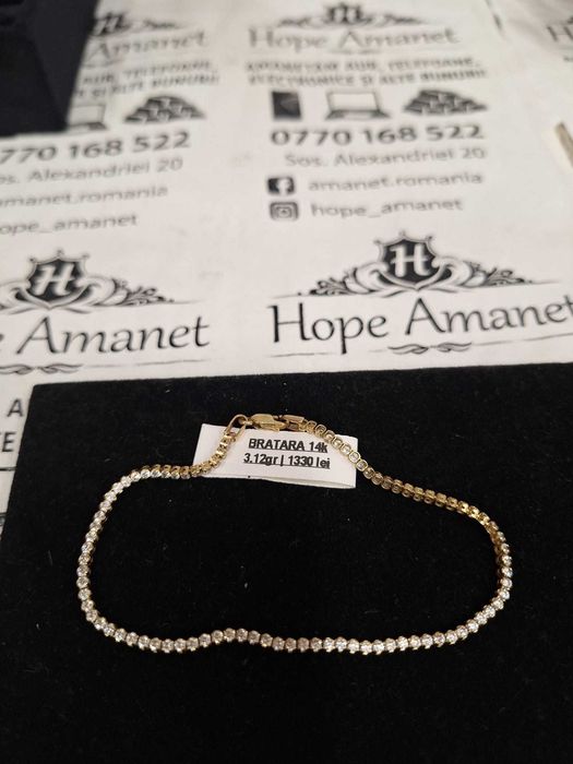 Hope Amanet P1/BRATARA AUR 14K/COD 102577/19 cm