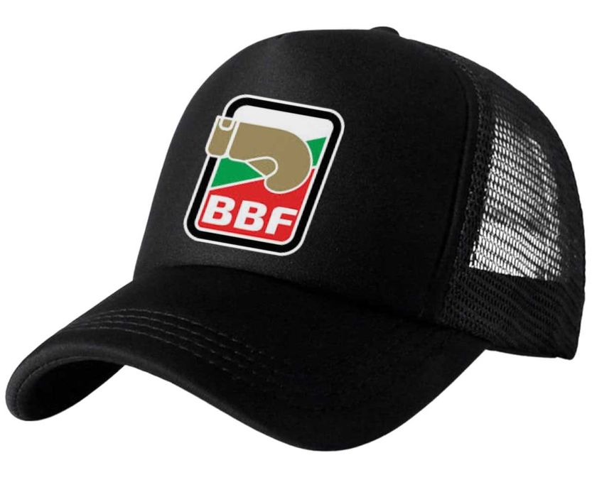 Черна шапка с козирка ББФ BBF Българска федерация по бокс
