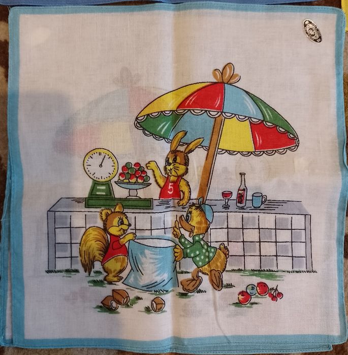 Винтидж памучни детски кърпички