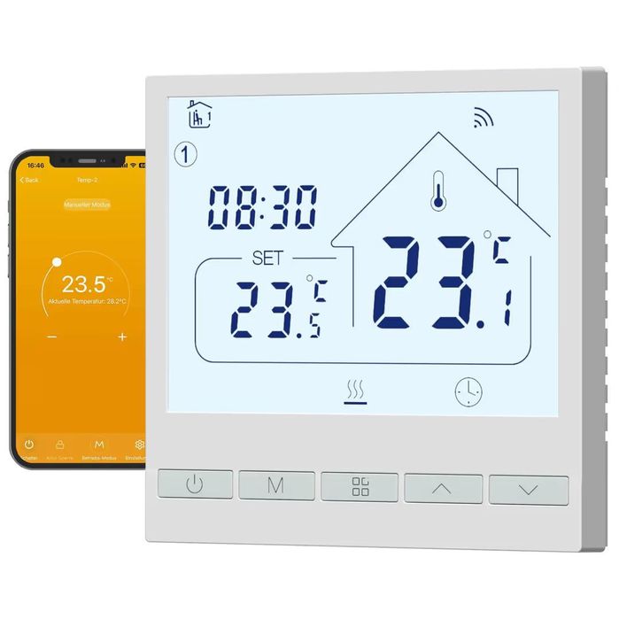 Termostat smart cu wifi pentru centrala gaz incalzire
