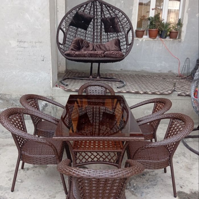 Ratan stol stul dastapka bepul