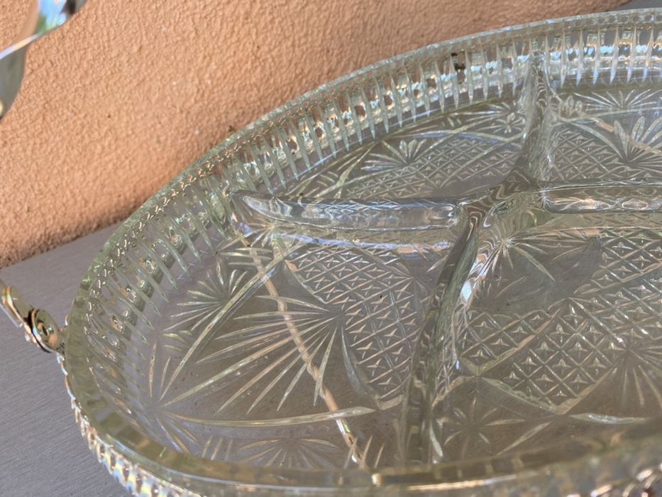 Английски поднос за ядки или бисквити за кафе