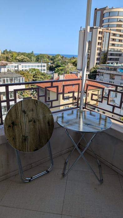 Сгъваема кръгла маса за тераса , пикник къмпинг риболов бесетка